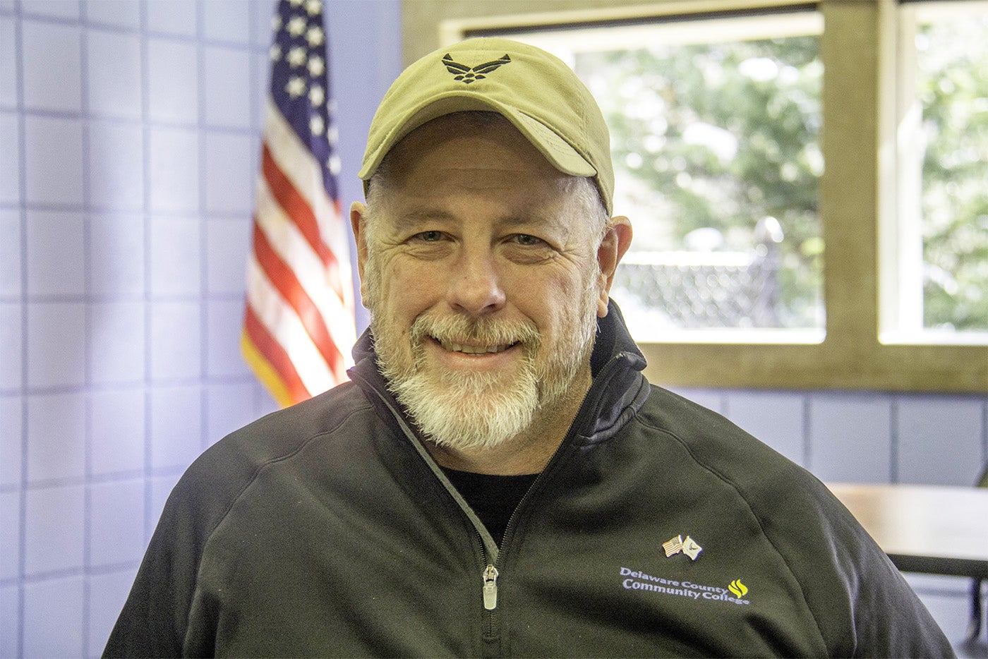 Photo of Robert Saugling in the Nazz Mariani Veterans Center at the Marple Campus