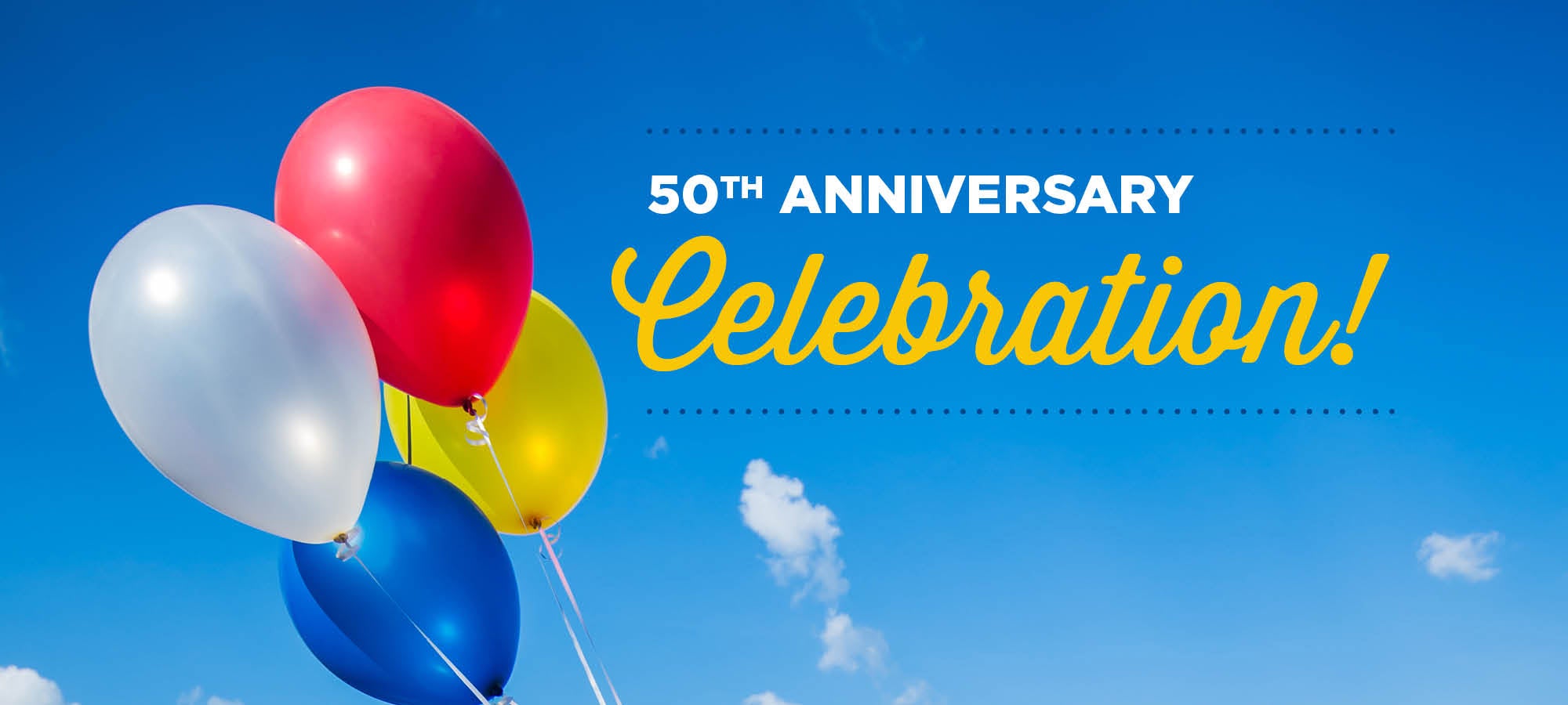 50th anniversary ballons