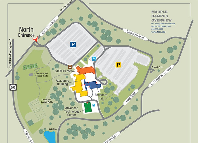 Map of Marple Campus