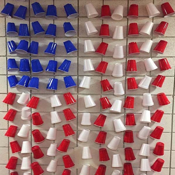 Plastic Cup American Flag