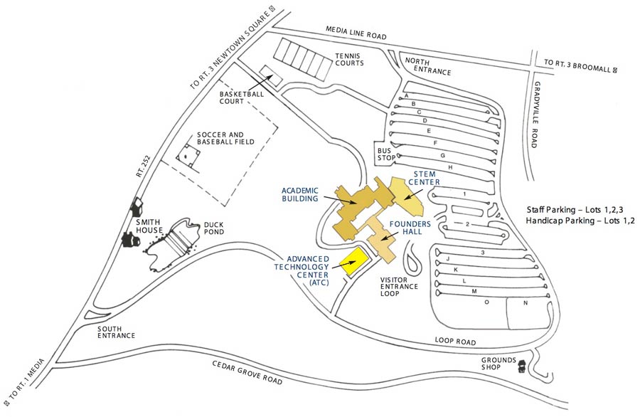 Map of Marple Campus