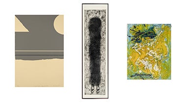 Collection as Classroom banner image featuring three pieces from the exhibition.