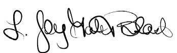 Dr. L. Joy Gates Black signature