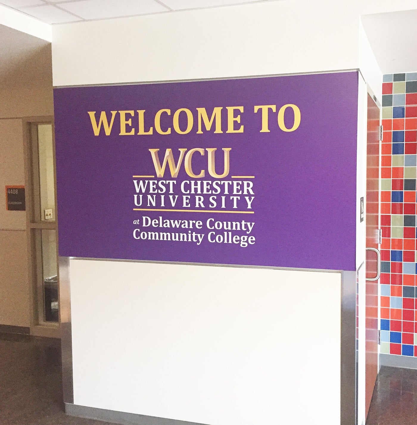 WCU at Marple Campus sign