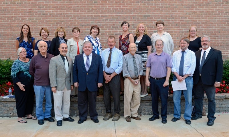 Group photo of faculty and counselor
