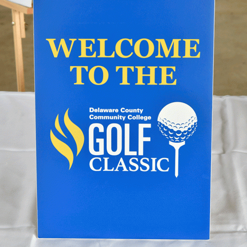 2023 Golf Classic welcome sign a