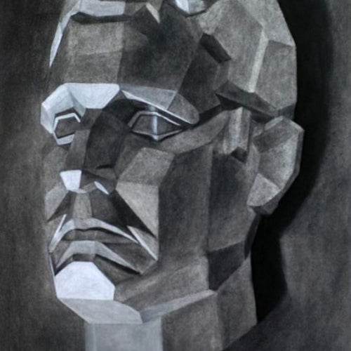 Drawing Course Work - drawing of a mans head
