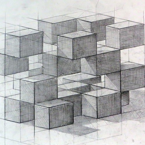 Drawing Course drawing of cube