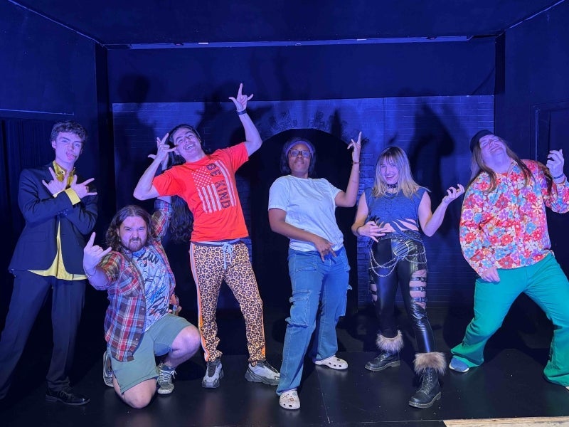 Student Actors in the play