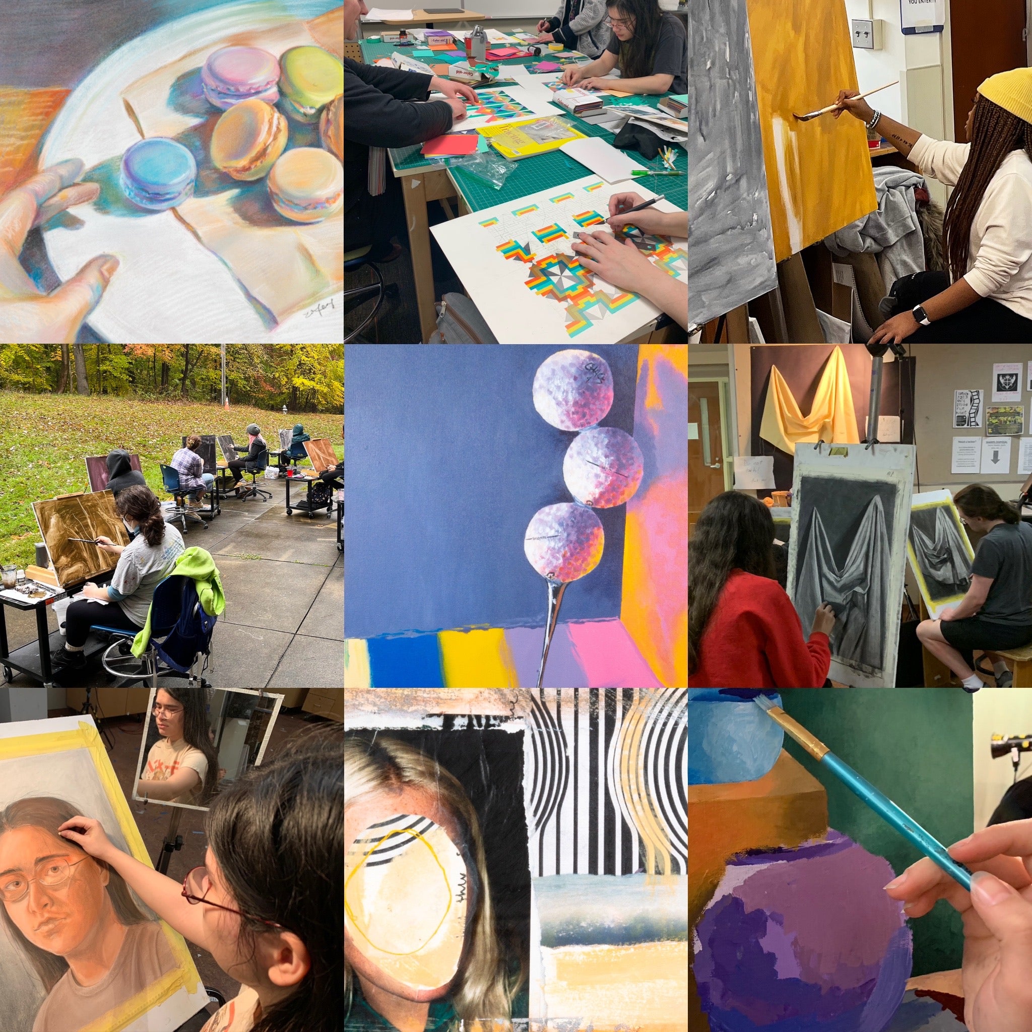 collage of studio art