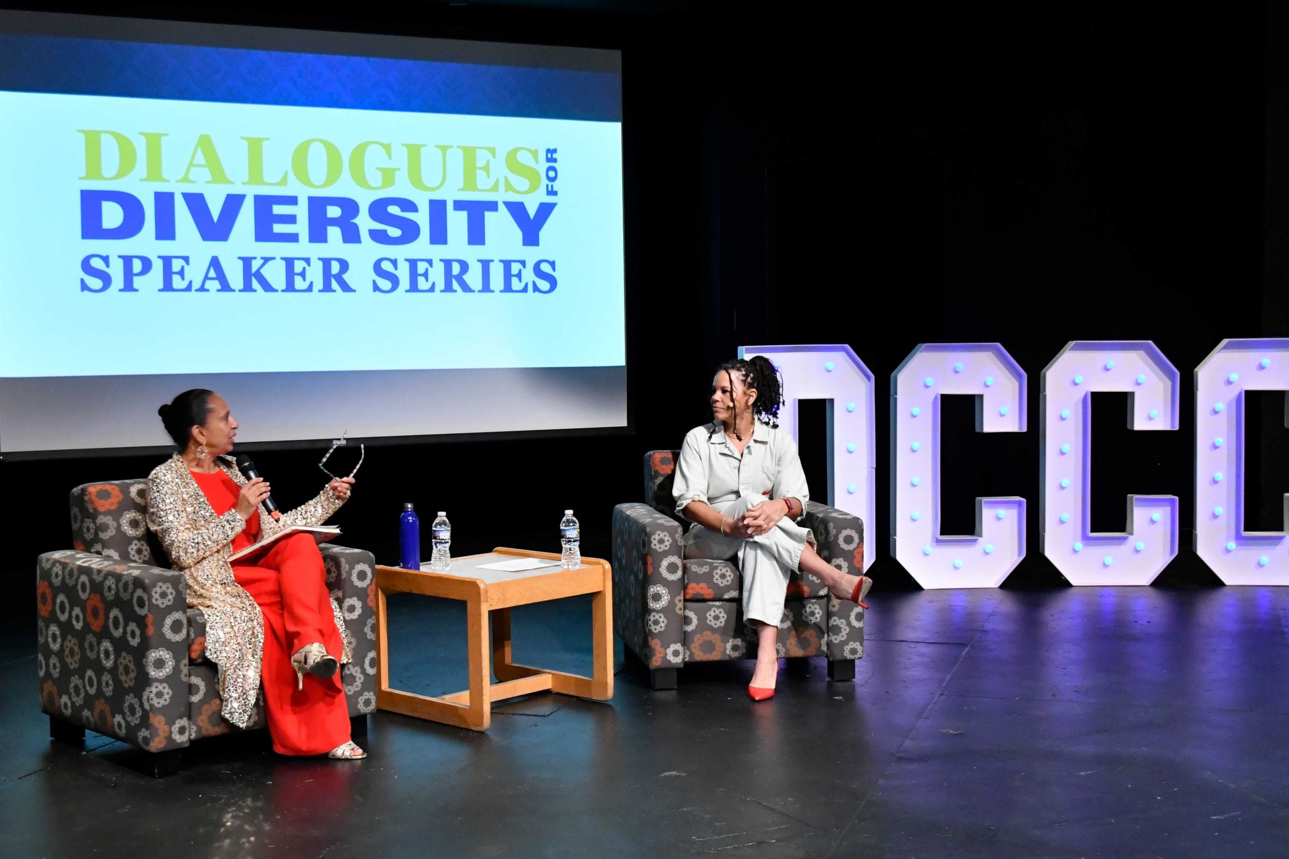 Patrice Banks on stage for a speaker event