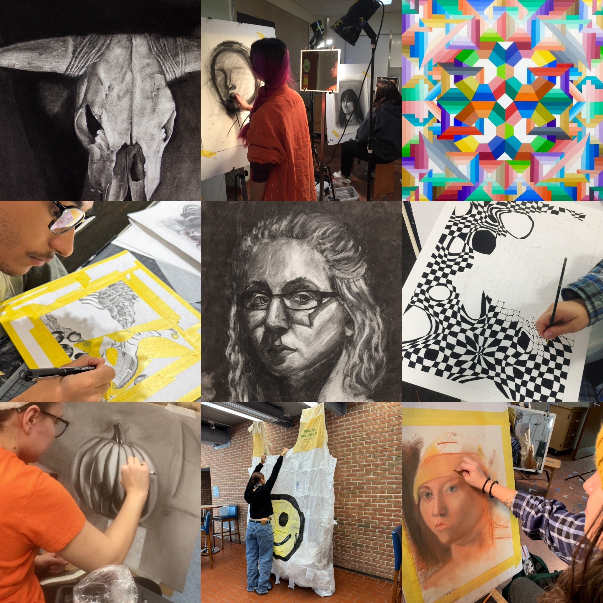 Collage of Foundations artwork