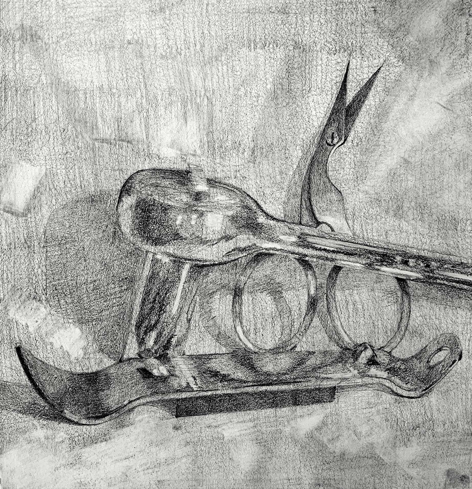 Jacob Didier, Graphite on paper Drawing I (ART 130), Fall 2021