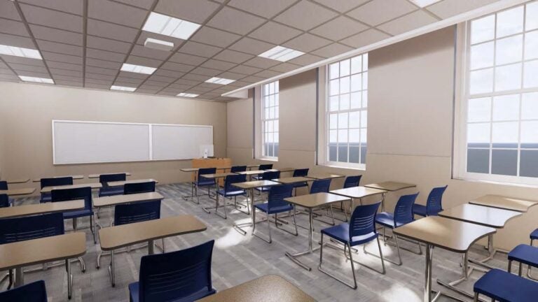 Architectural rendering of classroom at new Southeast Center