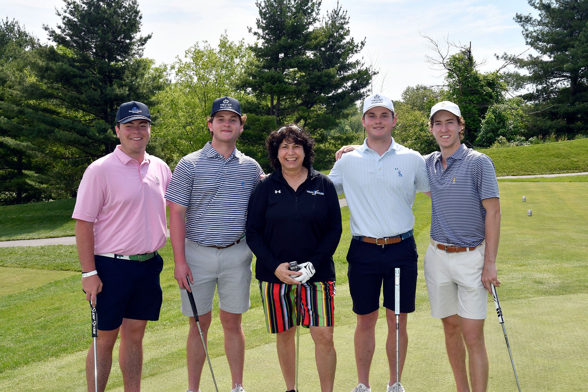 Golfers from the 2025 Golf Classic smiling