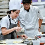 chef working with student