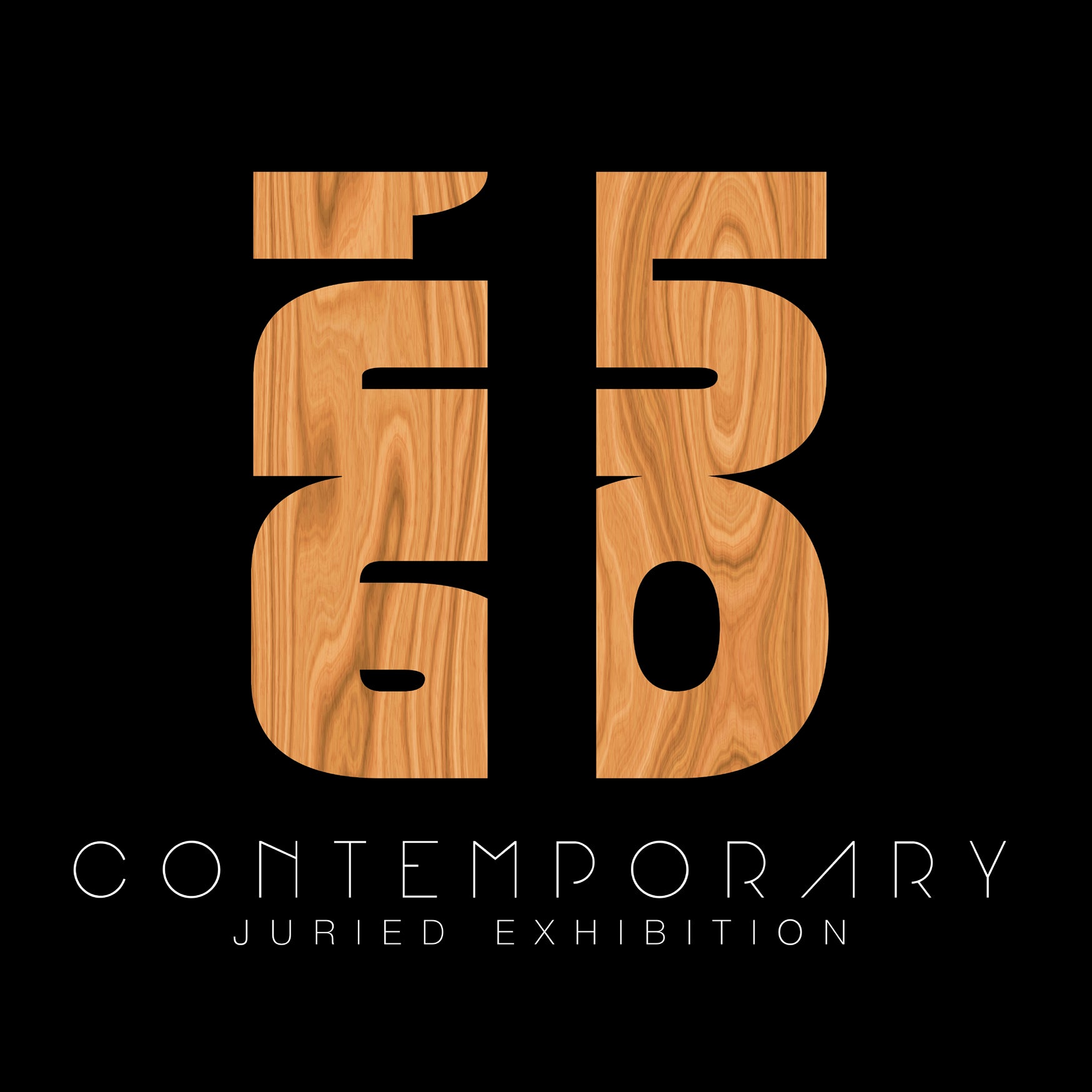 Logo for the 215|610 art exhibition to be held at Delaware County Community College.