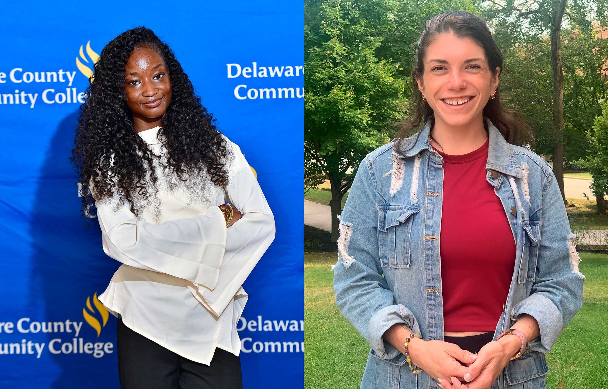 Jack Kent Cooke Foundation has announced that Delaware County Community College students Paulina Jaus of Media and Fatumata Kaba of Folcroft are among the semifinalists for its highly competitive Cooke Undergraduate Transfer Scholarship.