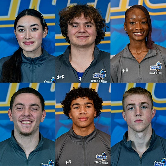 DCCC's six Nationals qualifiers for track and field. 
