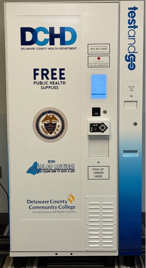 Kiosk with free health supplies
