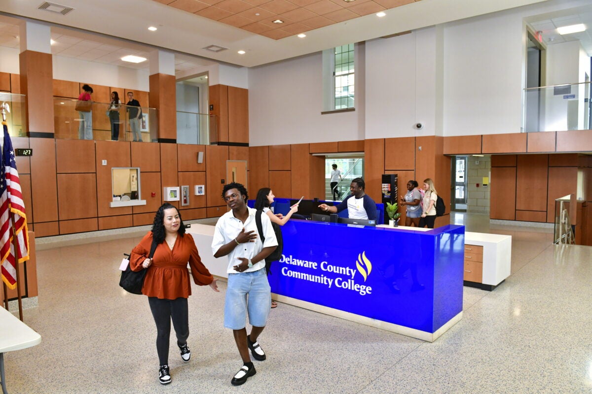 Students at DCCC's Southeast Center.